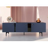 Meuble tv bleu de 3 portes 165 cm