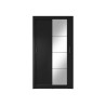 Armoire noire 2 portes coulissantes 120 cm