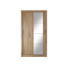 Armoire chêne shetland 2 portes coulissantes 120 cm