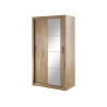 Armoire chêne shetland 2 portes coulissantes 120 cm