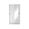 Armoire blanche 120 cm 2 portes coulissantes