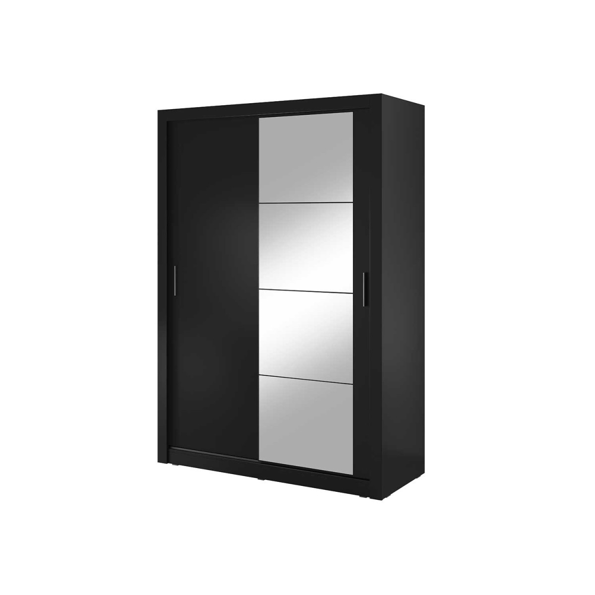 Armoire noire à portes coulissantes 150 cm