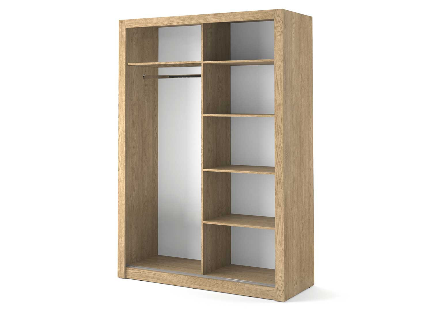 Armoire chêne à portes coulissantes 150 cm CbcMeubles