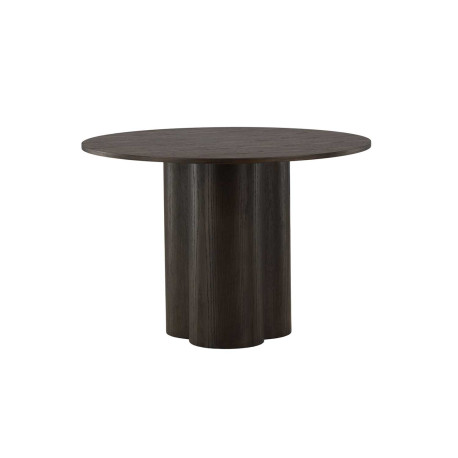 Table ronde en bois 110 cm avec pied central