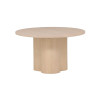 Table basse ronde bois scandinave pied central