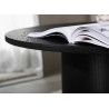 Table basse ronde noire en bois