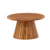 Table d'appoint de jardin ronde en acacia