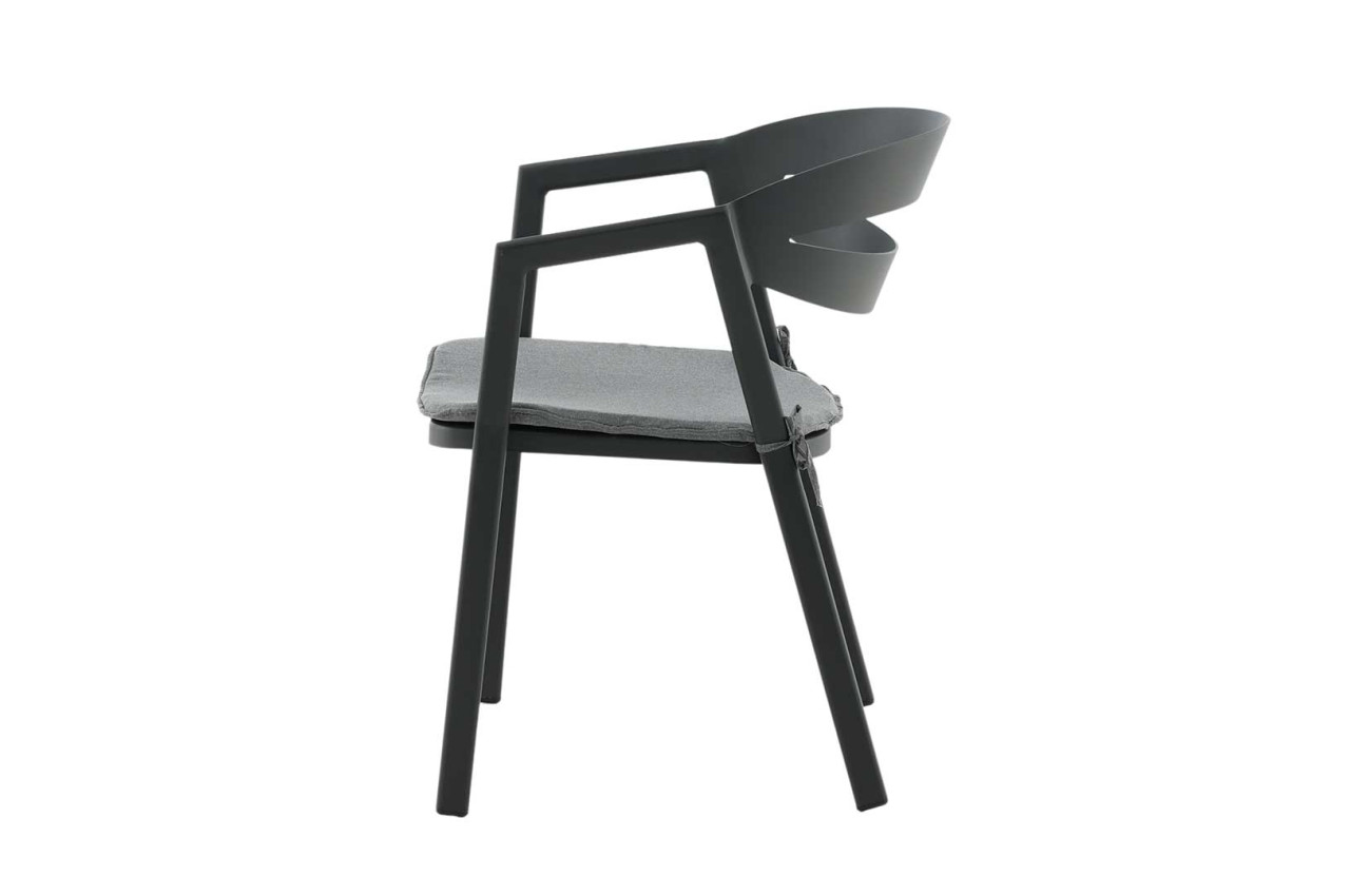 Paquet de coussins de chaise de jardin en polyester noir imperméable pour  chaises de jardin VidaXL - Habitium®