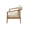 Canapé teck 2 places 130 cm