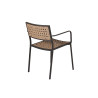 Lot de 4 chaises de jardin empilables rotin synthétique