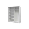 Armoire 2 portes coulissantes blanche 180 cm