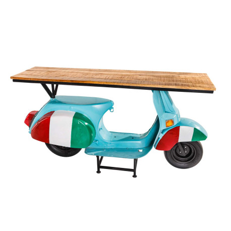 Meuble bar scooter multicolore