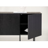 Buffet 3 portes noir bois contemporain