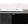 Buffet 3 portes noir bois contemporain