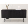 Buffet 3 portes noir bois contemporain