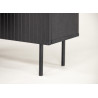 Commode 2 portes noir bois contemporain