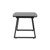 Table noire 160-200 cm avec rallonge centrale