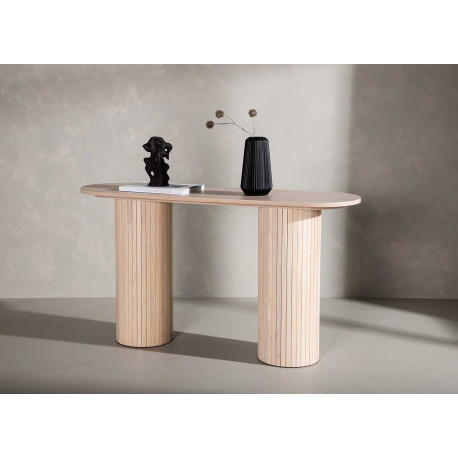 Meuble console en bois contemporaine