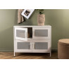 Commode en acier blanc 4 portes