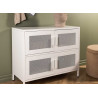 Commode en acier blanc 4 portes