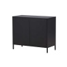 Commode en acier noir 4 portes