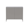 Commode en acier gris 4 portes