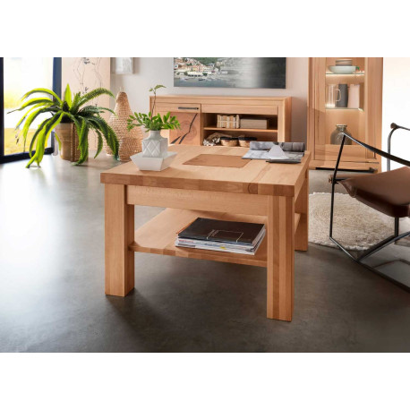 Table basse carrée en bois 70 cm