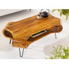 Table basse moderne originale en bois de sesham