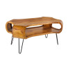 Table basse moderne originale en bois de sesham