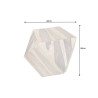 Table basse bois de sesham de forme diamant