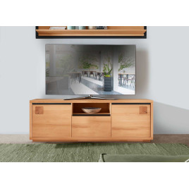 Meuble tv en hêtre massif 170 cm