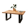 Table basse rectangulaire en teck massif 110 cm