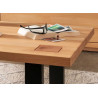 Table basse rectangulaire en teck massif 110 cm