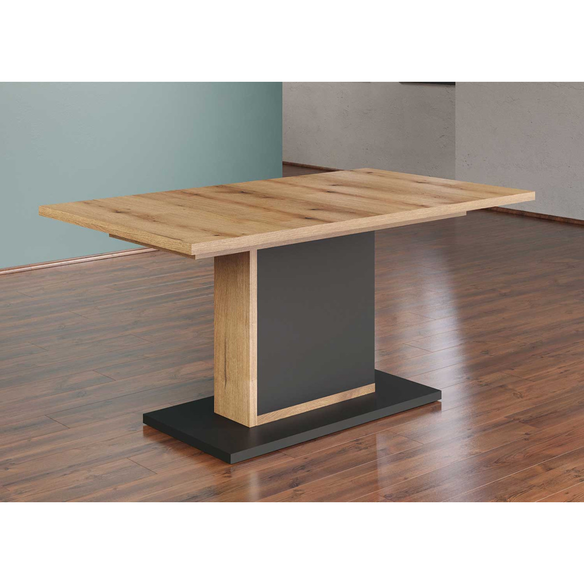 Table à manger extensible rectangulaire 160-200 cm