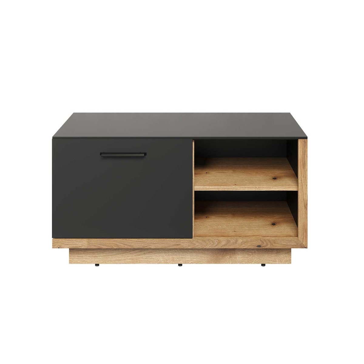 Banc d'entrée gris anthracite et chêne