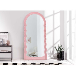 Miroir mural vague rose 160 cm