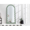 Miroir mural vague vert sauge 160 cm