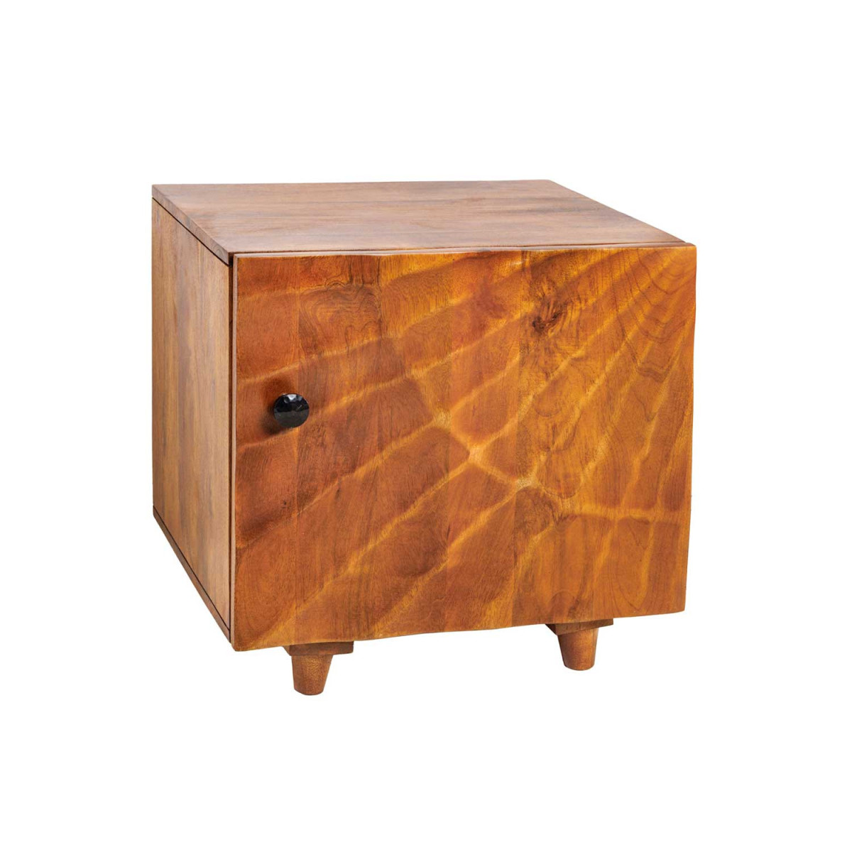 Table de chevet 1 porte bois massif