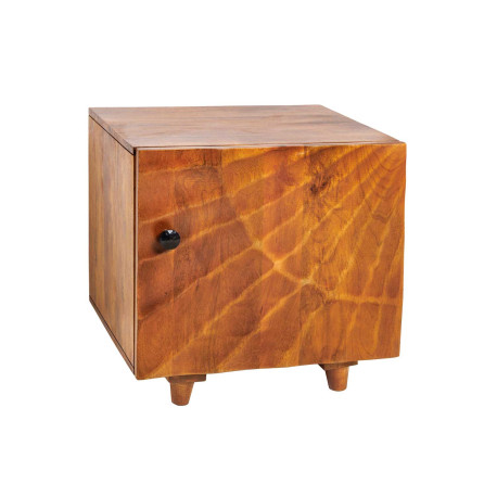 Table de chevet 1 porte bois massif