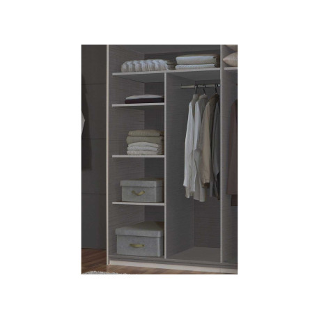 Séparateur intérieur armoire gris textile