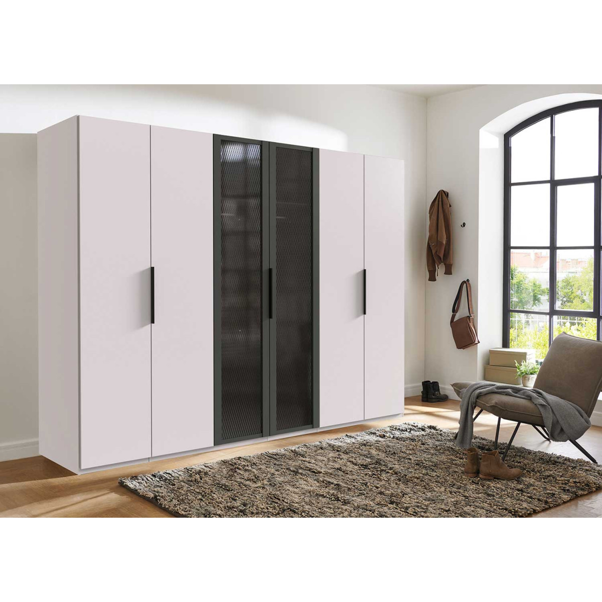 Armoire de rangement 6 portes 300 cm