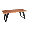 Table basse rectangulaire bois massif 115 cm