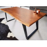 Table basse rectangulaire bois massif 115 cm