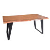 Table à manger rectangulaire 175 cm bois massif