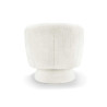 Fauteuil teddy blanc pivotant