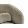 Fauteuil teddy taupe pivotant