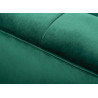 Canapé tissu velours matelassé vert émeraude