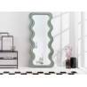 Grand miroir vague vert sauge 160 cm