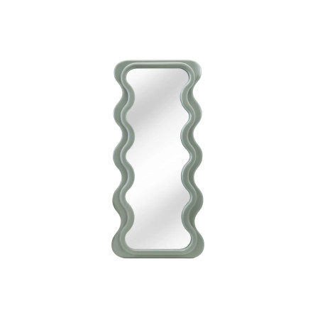 Grand miroir vague vert sauge 160 cm