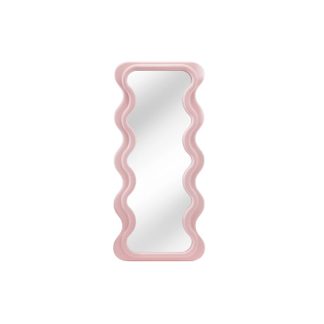 Grand miroir vague rose 160 cm